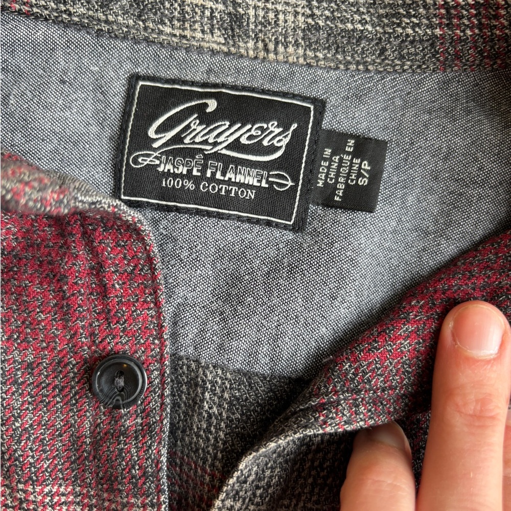 Grayers Plaid Shirt in Red and Gray